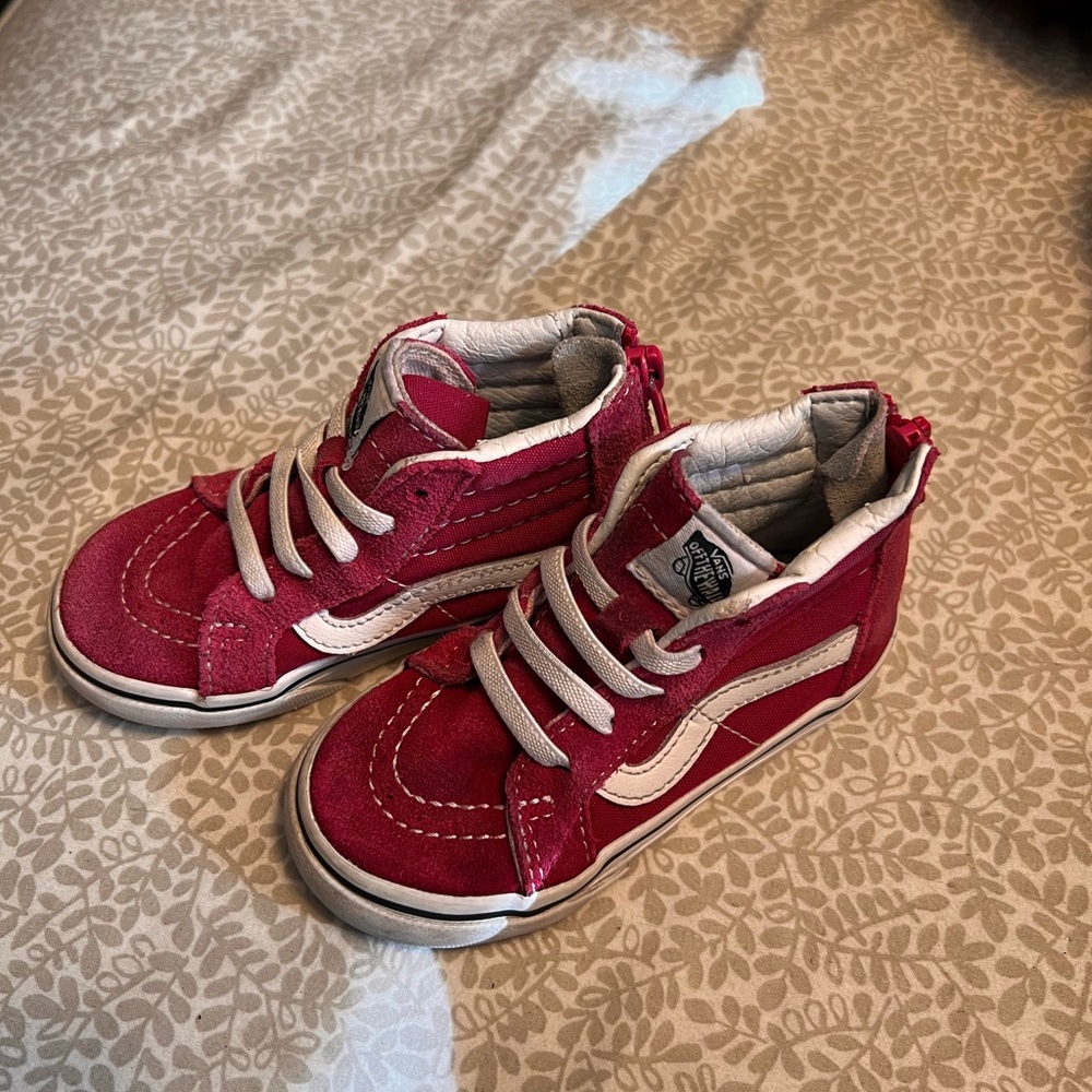 Hot Pink Toddler Vans size 7